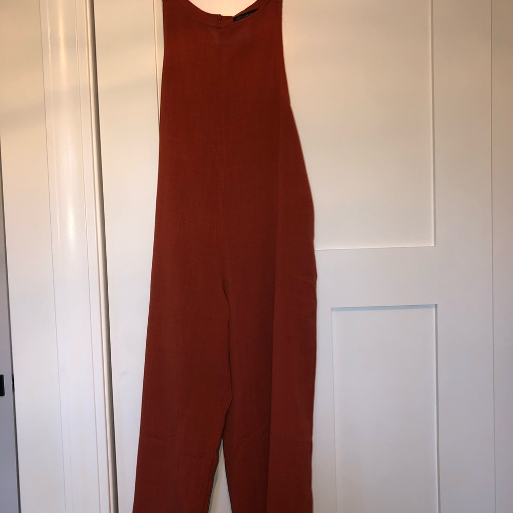 Burnt orange jumpsuit